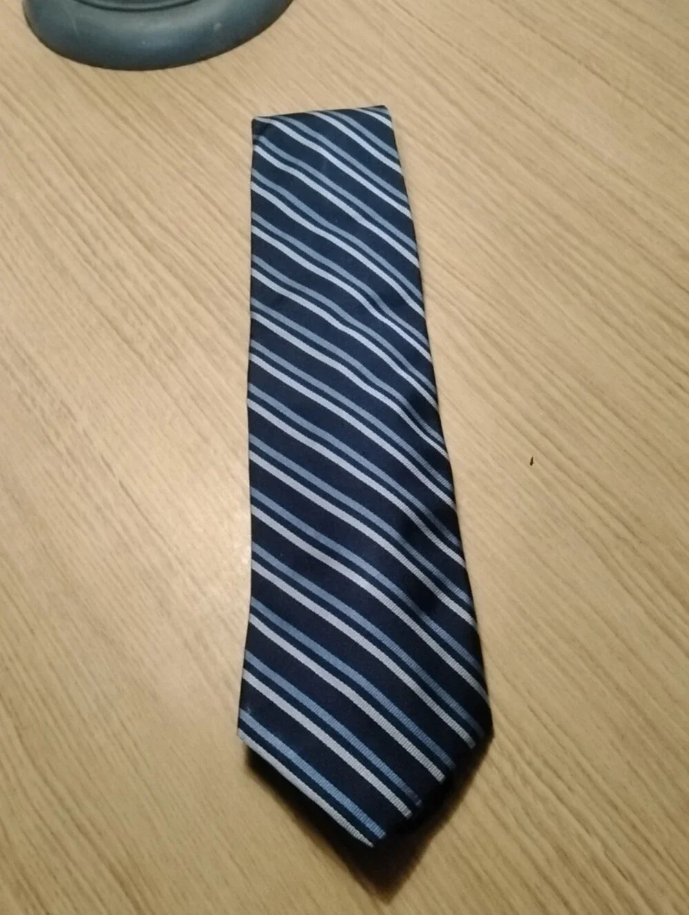 Brooks Brothers Navy and Light Blue Diagonal Stripe Tie